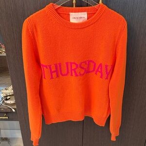Alberta Ferretti Bright Orange 'Thursday' Sweater